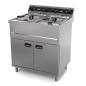 Preview: Elektro Doppel Fritteuse für 12 + 12 Liter 400V für Gastronomie