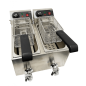 Preview: GASTRO FRITTEUSE ELEKTRO TISCHFRITEUSE 2X4 LITER 2 x 3.3kW