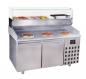 Preview: PIZZATISCH MIT 2 TÜREN 1550 mm Lang