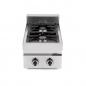 Preview: Gastronomie Profi Gasherd 2 Flammen 6,5Kw B x T 40 x 65 cm