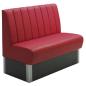 Preview: Gastronomie Sitzbank Rot Lounge Bank 120x70 cm