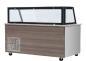 Preview: Kalte Theke 153x82x85.5 Klarglas schwarzer Rand Dönertheke  4x GN1/1 Salattheke