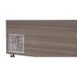Preview: Kalte Theke 153x82x85.5 Klarglas schwarzer Rand Dönertheke  4x GN1/1 Salattheke