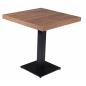 Preview: Gastronomie Bistro TISCH 60X60 cm Coffee Light mit Untergestell