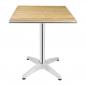 Preview: Bolero quadratischer Tisch Eschenholz 1 Bein 60cm