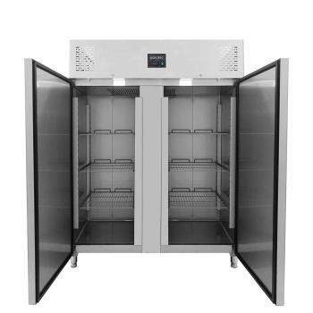 Gastronomie Kühlschrank 1400 / 2-türig GN 2/1 - Monoblock