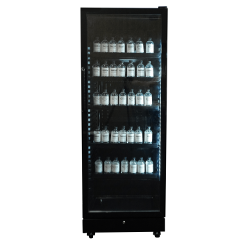 Preview: KÜHLSCHRANK 1 GLASTÜR SCHWARZ SVE-450 BL