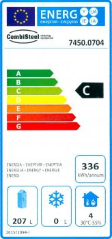 KÜHLSCHRANK 1 TÜR 3 LADE Energieklasse C