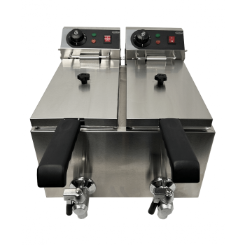 GASTRO FRITTEUSE ELEKTRO TISCHFRITEUSE 2X4 LITER 2 x 3.3kW
