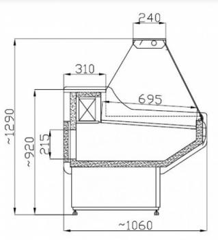 KÜHLTHEKE KÜHLVITRINE OWEN 2.5