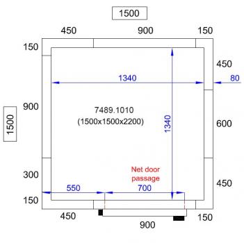 KÜHL UND FRIERZELL 1500X1500X2200