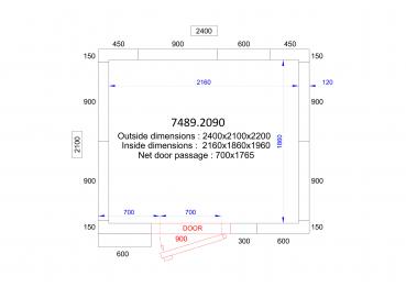 KÜHL UND FRIERZELL 2400x2100x2200 - 120 MM