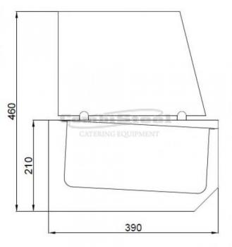 AUFSATZVITRINE 6X 1/3 GN