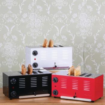 ROWLETT REGENT TOASTER WEISS - 4 SCHLITZE MIT 2 RESERVEELEMENTEN