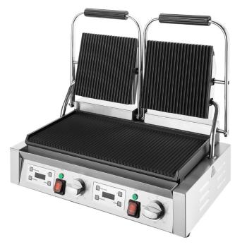 Toastmaschine Buffalo doppelter Kontaktgrill gerillt/gerillt