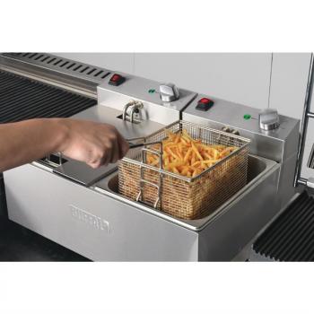 BUFFALO DOPPELFRITTEUSE 2X 5 LITER FRITEUSE