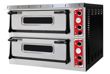 Vollschamott Pizzaofen Special44TOP - 2 Kammern - für 8 Pizzen á 35 cm