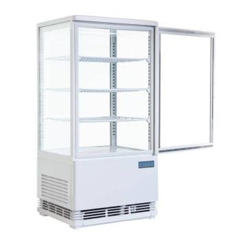Polar Kühlvitrine mit gebogenen Türen 86L