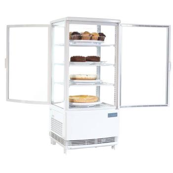 Polar Kühlvitrine mit gebogenen Türen 86L
