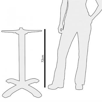 Bolero klassischer Tischfuß Gusseisen 72cm hoch Tischuntergestell