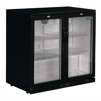 POLAR SERIE G BARKÜHLSCHRANK MIT 2 KLAPPTÜREN 208L