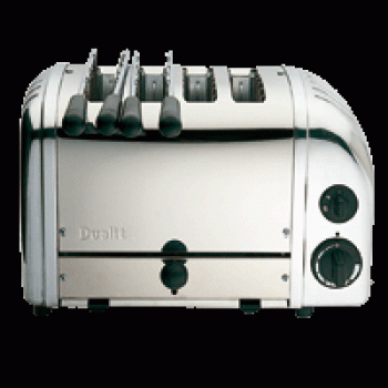 Dualit Kombi-Toaster 42174 Edelstahl 4 Schlitze