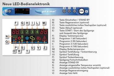 Gläserspülmaschine E GS 40 KO mit Ablaufpumpe