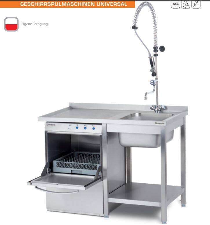 Gastronomie Geschirrspülmaschine mit Ablaufpumpe Geschirrspüler Gläserspüler 