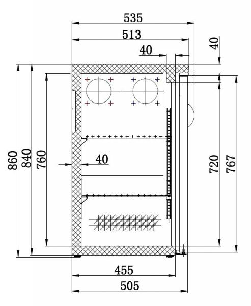 BARKÜHLER SCHWARZ 3 GLASTÜREN