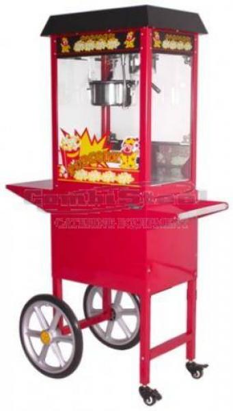 Popcornmaschine mit Wagen und Räder Popcorngerät