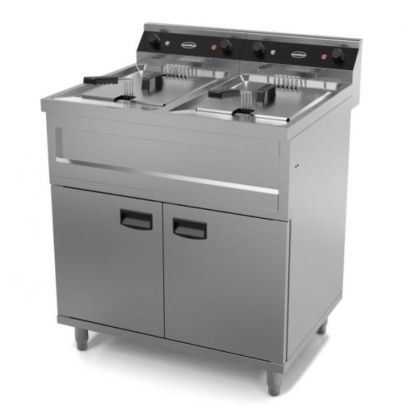GASTRO ELEKTRO FRITEUSE 2X12L FRITTEUSE 2X9KW FÜR GASTRONOMIE