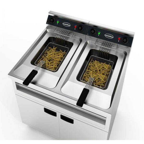 GASTRO ELEKTRO FRITEUSE 2X12L FRITTEUSE 2X9KW FÜR GASTRONOMIE