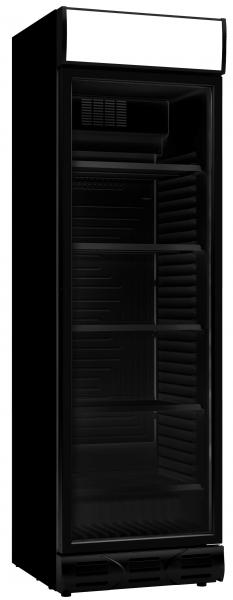 KÜHLSCHRANK 1 GLASTÜR SCHWARZ 382 SCHARNIEREN TÜR LINKERSEITE