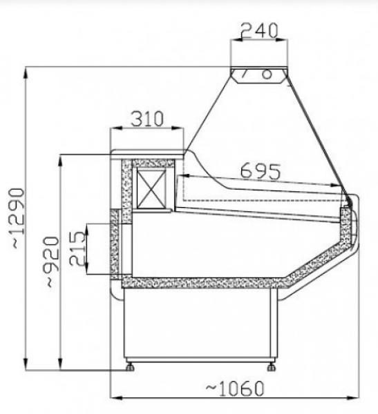 KÜHLTHEKE KÜHLVITRINE OWEN 2.5