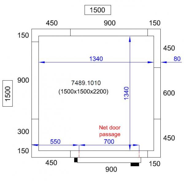 KÜHL UND FRIERZELL 1500X1500X2200