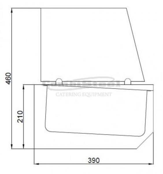 AUFSATZVITRINE 10X 1/3 GN