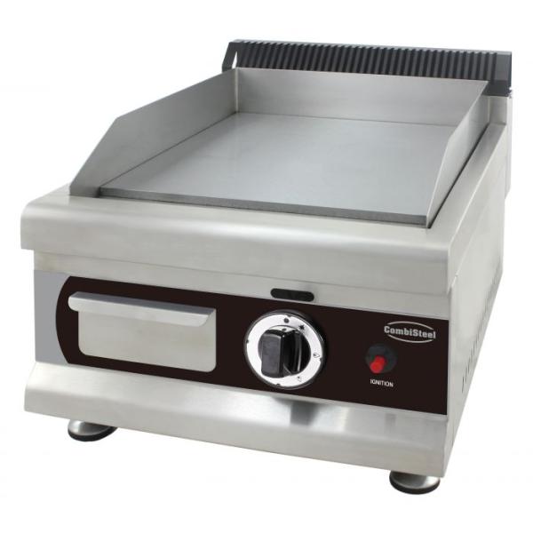 GAS GRILLPLATTE CHROM BREITE GLATT 400mm ERDGAS  Griddleplatten BRATPLATTE