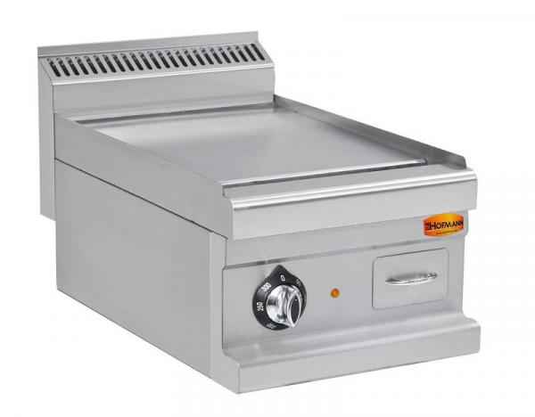 Elektro-​Grillplatte, glatt, 4,5 kW, 400V, 400x600x270