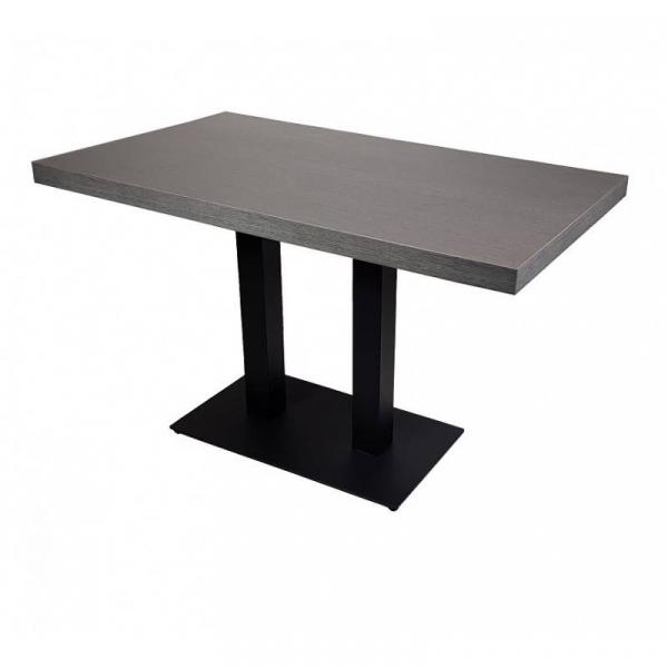 Gastro Bistro TISCH 120x70 cm GRAU mit Untergestell