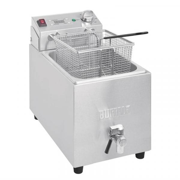 Buffalo 2,9kW Tischmodell Fritteuse mit Timer 8L