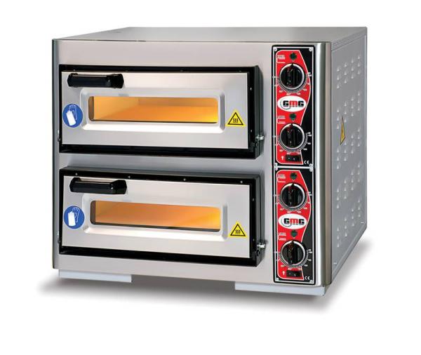 Pizzaofen mit Zwei Backammer für 1+1 40er Pizzen 4 Thermostate