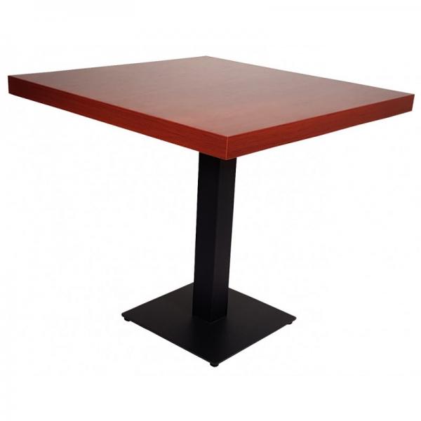 Gastro Bistro TISCH 80x80 cm ACAJOU mit Untergestell