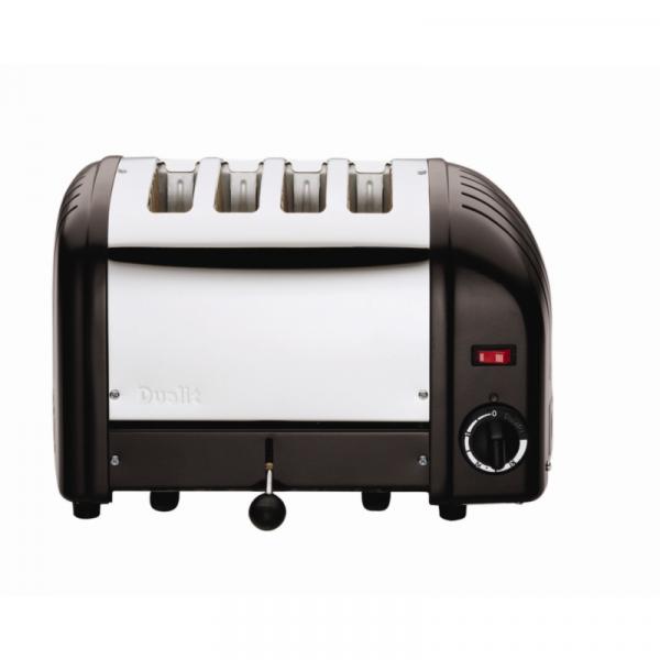 DUALIT TOASTER SCHWARZ MIT 4 SCHLITZE 40344