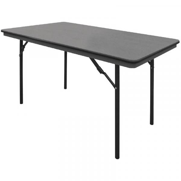 Bolero rechteckiger Klapptisch schwarz 122cm