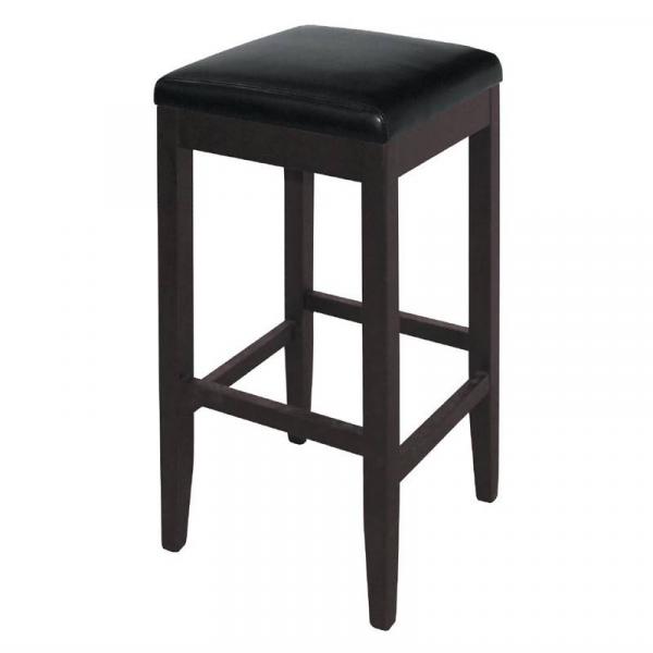Bolero Barhocker Kunstleder schwarz 2 Stück