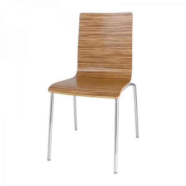 Bolero Esszimmerstühle Buchenfurnier Zebrano 4 Stück