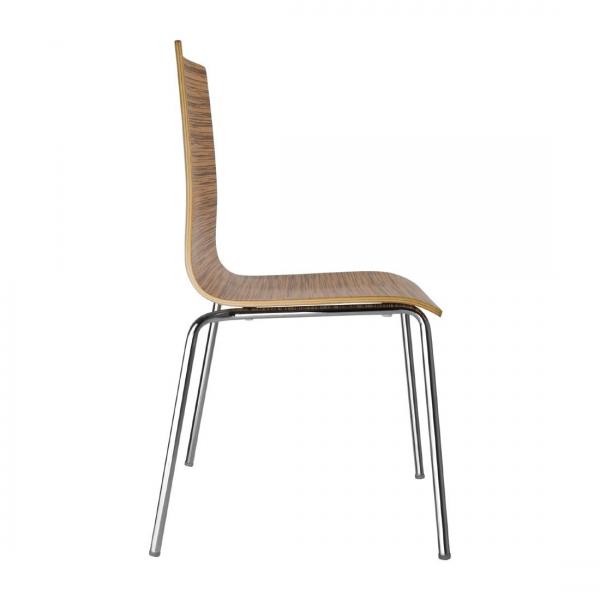 Bolero Esszimmerstühle Buchenfurnier Zebrano 4 Stück