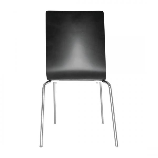 Bolero Esszimmerstühle Buchenfurnier schwarz 4 Stück